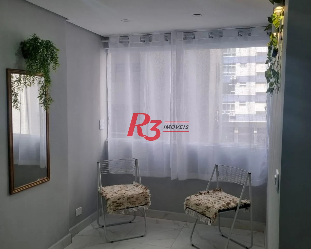 Studio com 1 dormitório à venda, 44 m² por R$ 370.000,00 - Ponta da Praia - Santos/SP