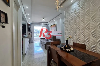 Apartamento com 2 dormitórios à venda, 66 m² por R$ 475.000,00 - Vila Valença - São Vicente/SP