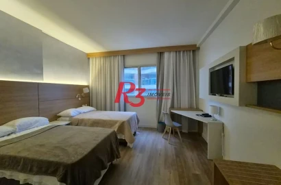Studio com 1 dormitório à venda, 27 m² por R$ 442.560,00 - Gonzaga - Santos/SP