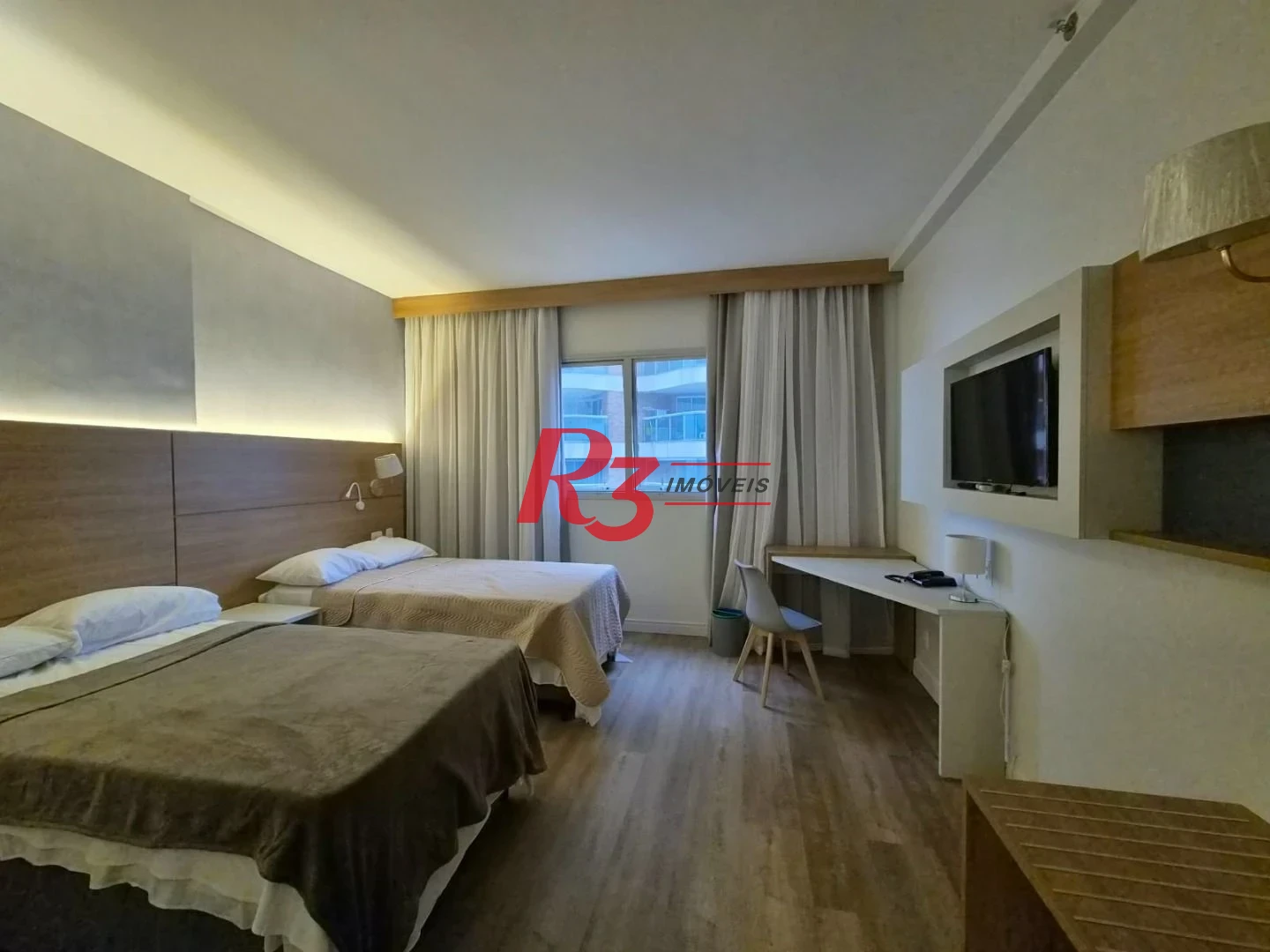 Studio com 1 dormitório à venda, 27 m² por R$ 442.560,00 - Gonzaga - Santos/SP