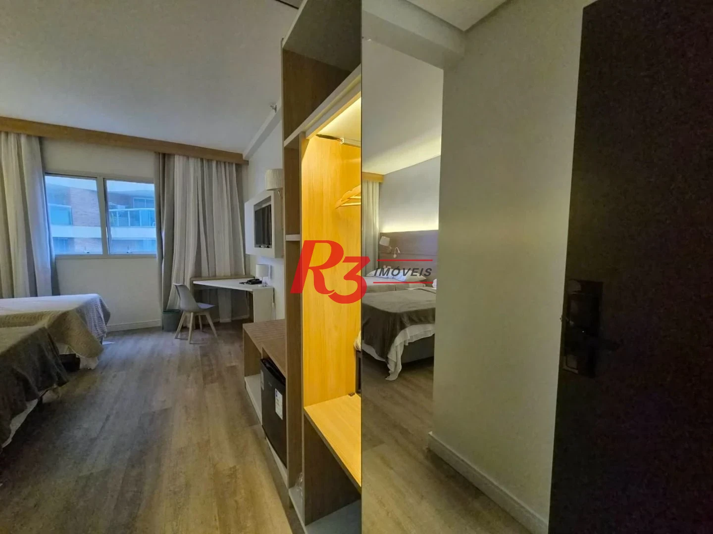 Studio com 1 dormitório à venda, 27 m² por R$ 442.560,00 - Gonzaga - Santos/SP