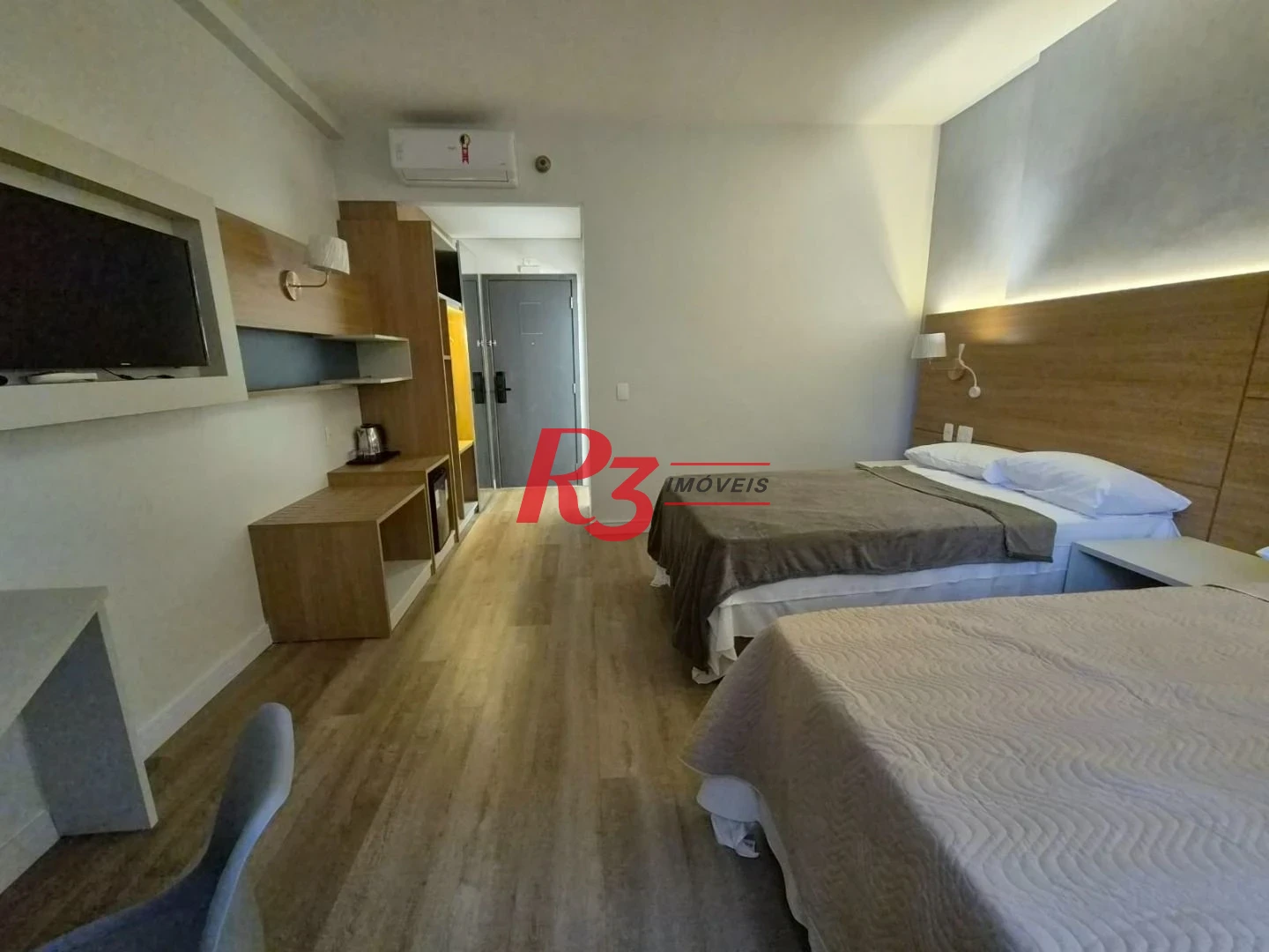 Studio com 1 dormitório à venda, 27 m² por R$ 442.560,00 - Gonzaga - Santos/SP