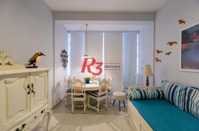 Apartamento com 1 dormitório à venda, 38 m² por R$ 415.000 - Boqueirão - Santos/SP