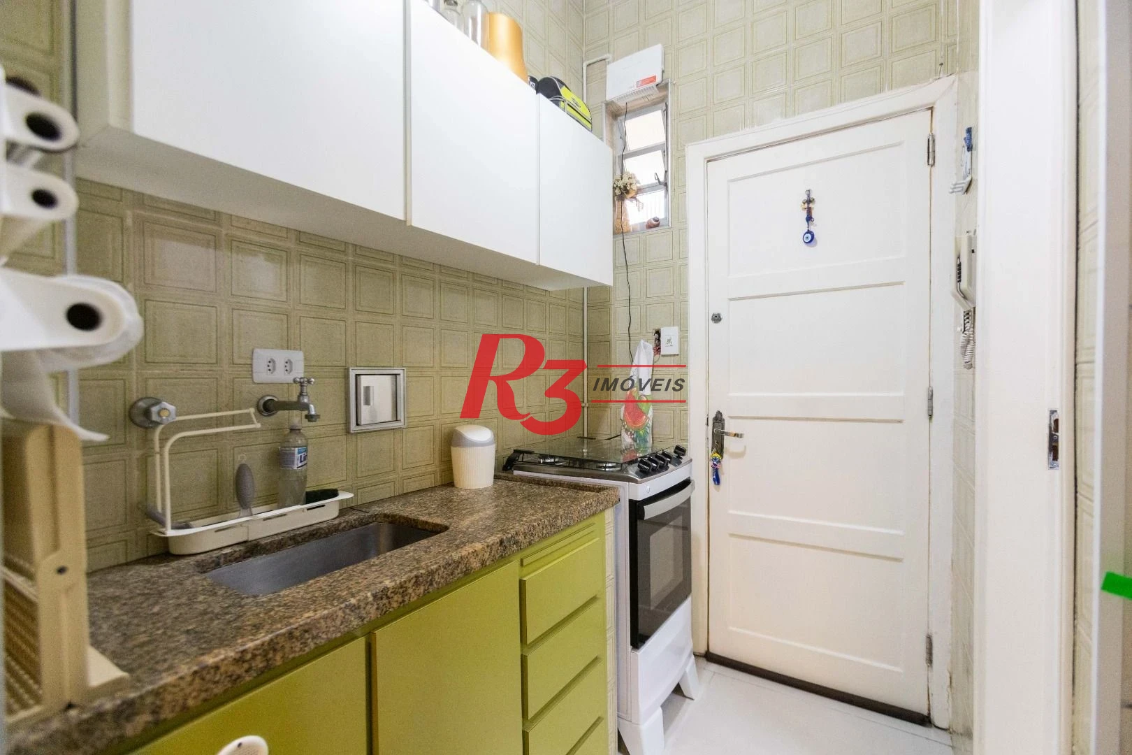 Apartamento com 1 dormitório à venda, 38 m² por R$ 415.000 - Boqueirão - Santos/SP