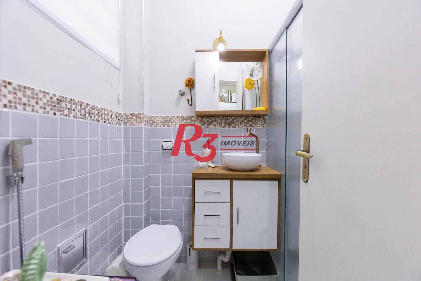 Apartamento com 1 dormitório à venda, 38 m² por R$ 415.000 - Boqueirão - Santos/SP