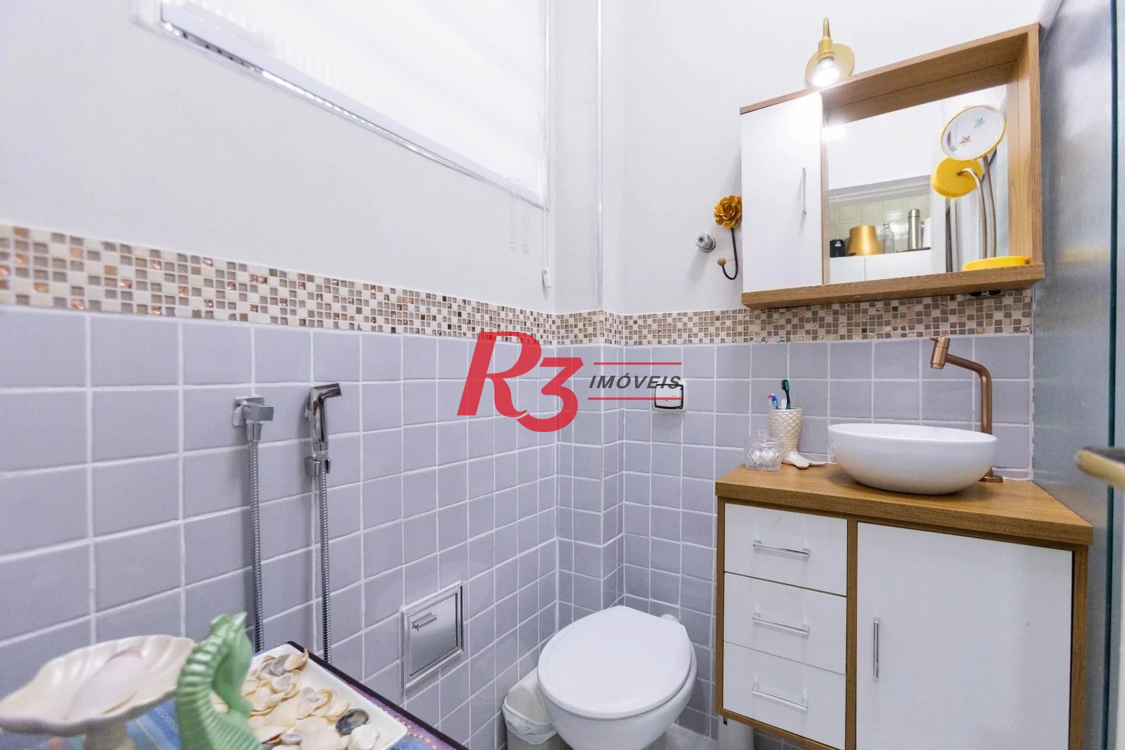 Apartamento com 1 dormitório à venda, 38 m² por R$ 415.000 - Boqueirão - Santos/SP