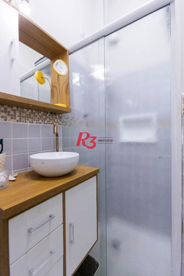 Apartamento com 1 dormitório à venda, 38 m² por R$ 415.000 - Boqueirão - Santos/SP