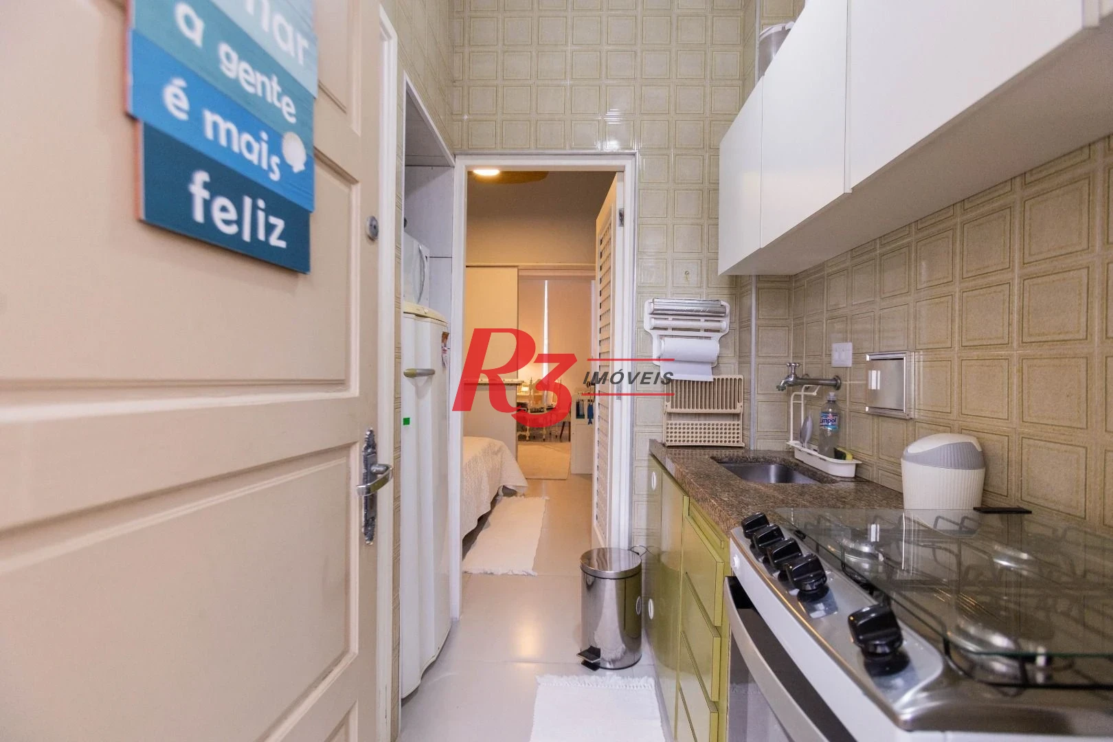 Apartamento com 1 dormitório à venda, 38 m² por R$ 415.000 - Boqueirão - Santos/SP