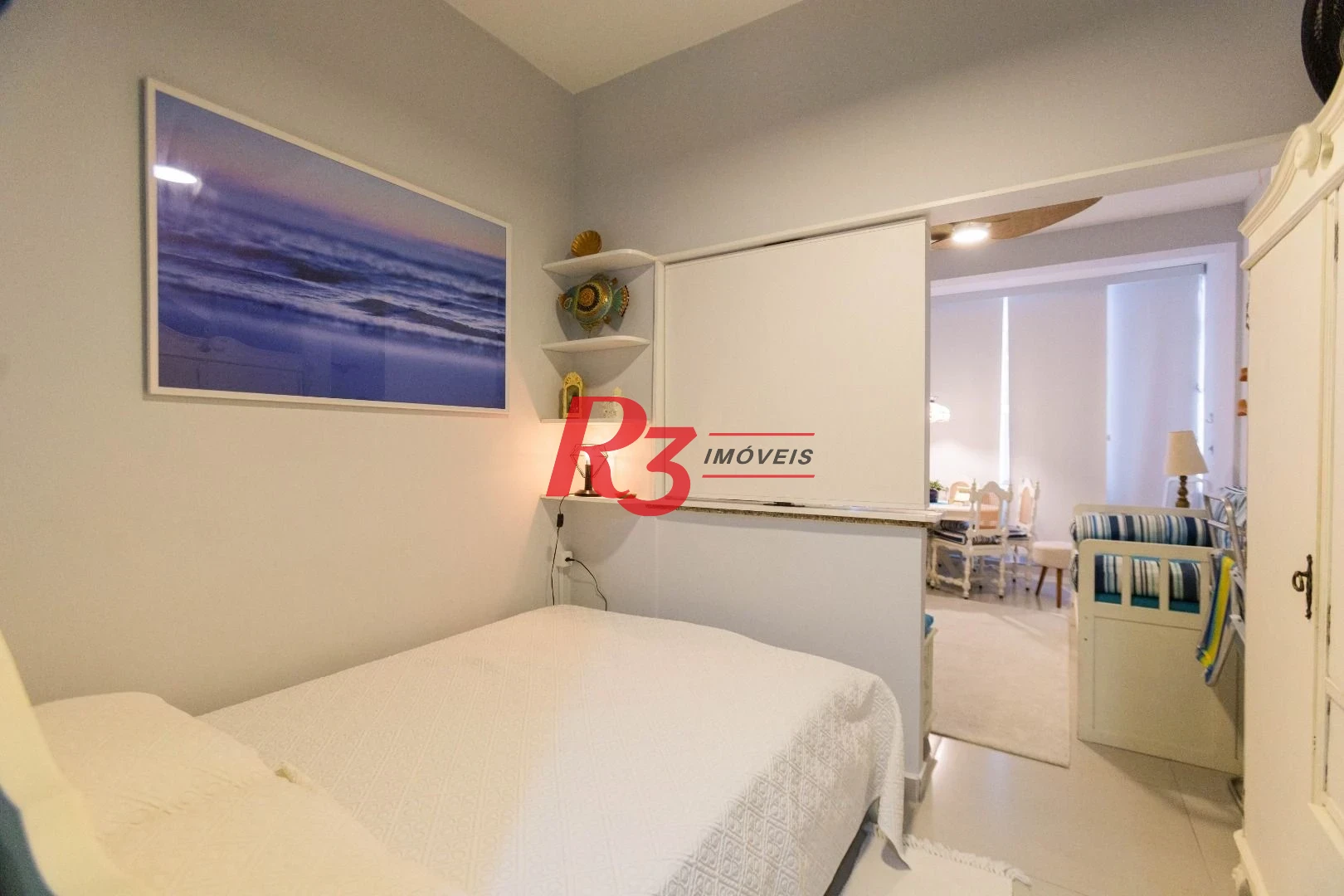 Apartamento com 1 dormitório à venda, 38 m² por R$ 415.000 - Boqueirão - Santos/SP
