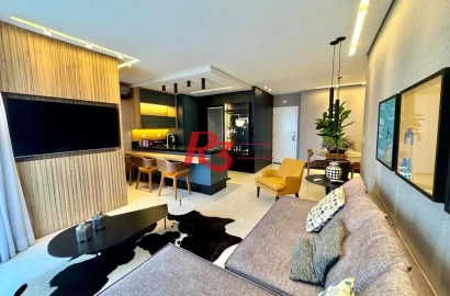 Apartamento à venda, 68 m² por R$ 1.250.000,00 - Aparecida - Santos/SP