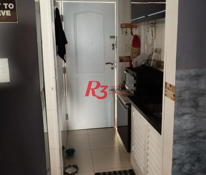 Kitnet com 1 dormitório à venda, 29 m² por R$ 400.000,00 - Aparecida - Santos/SP