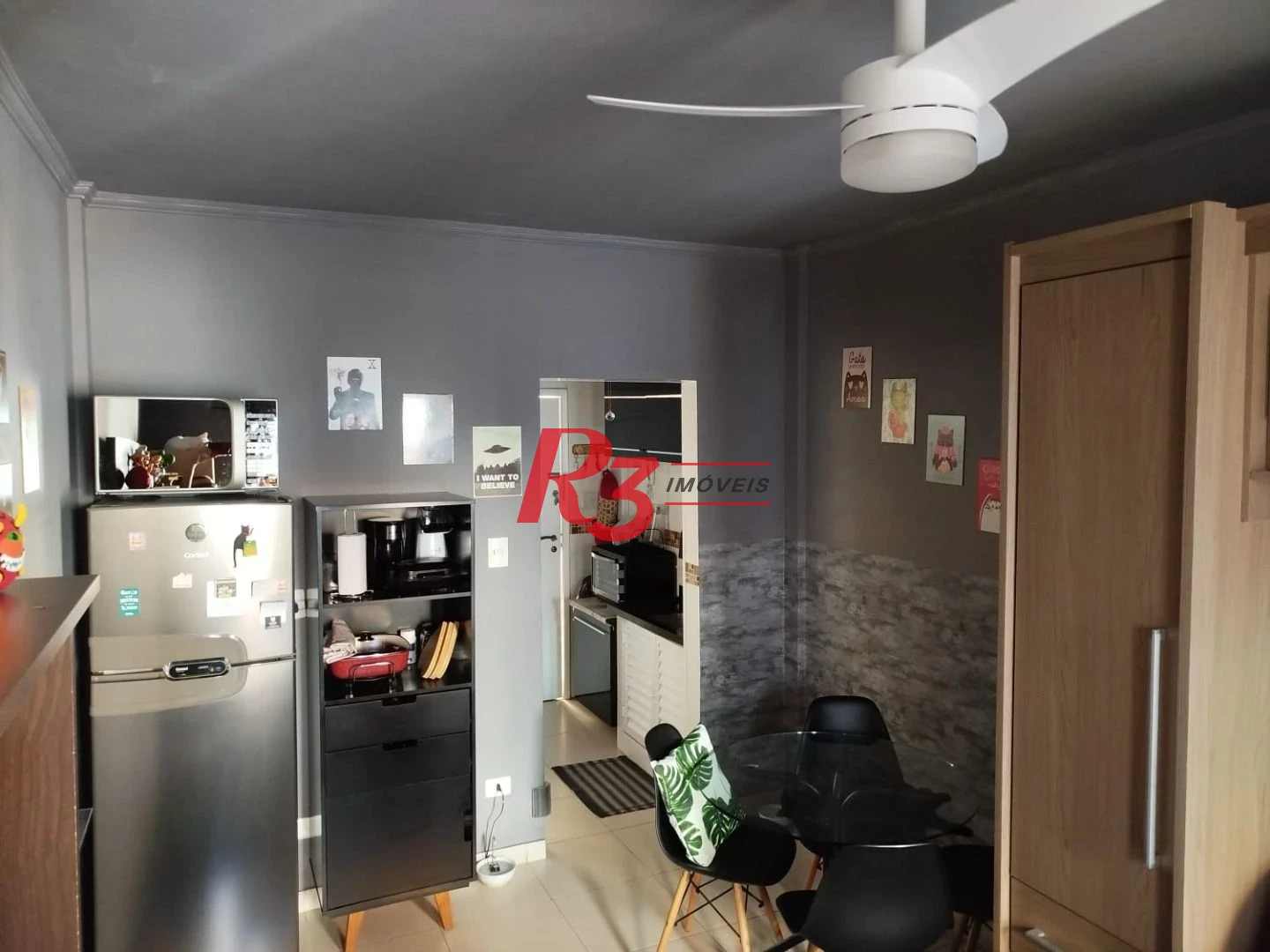 Kitnet com 1 dormitório à venda, 29 m² por R$ 400.000,00 - Aparecida - Santos/SP