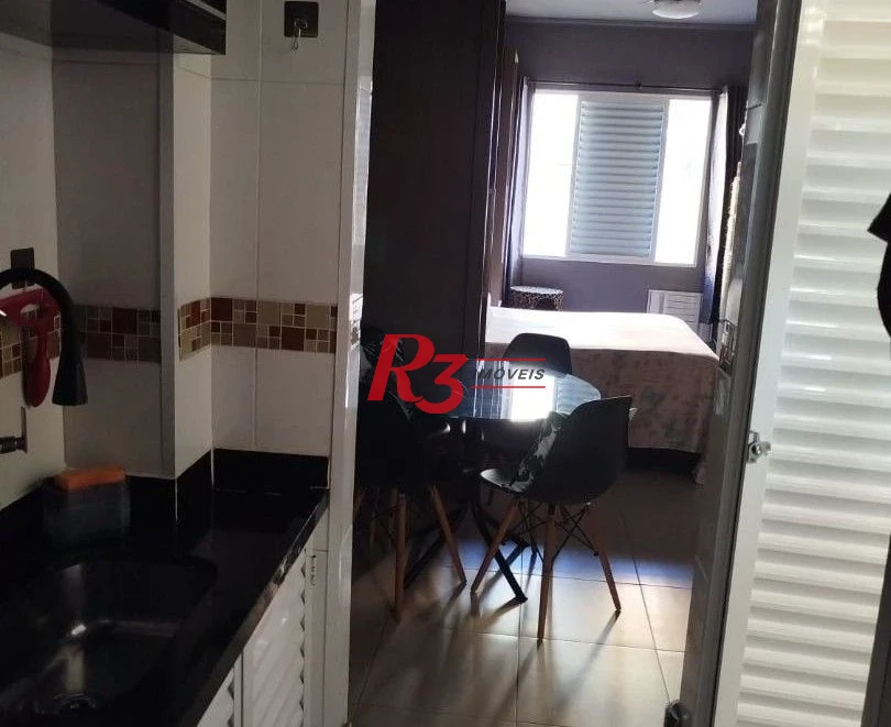 Kitnet com 1 dormitório à venda, 29 m² por R$ 400.000,00 - Aparecida - Santos/SP