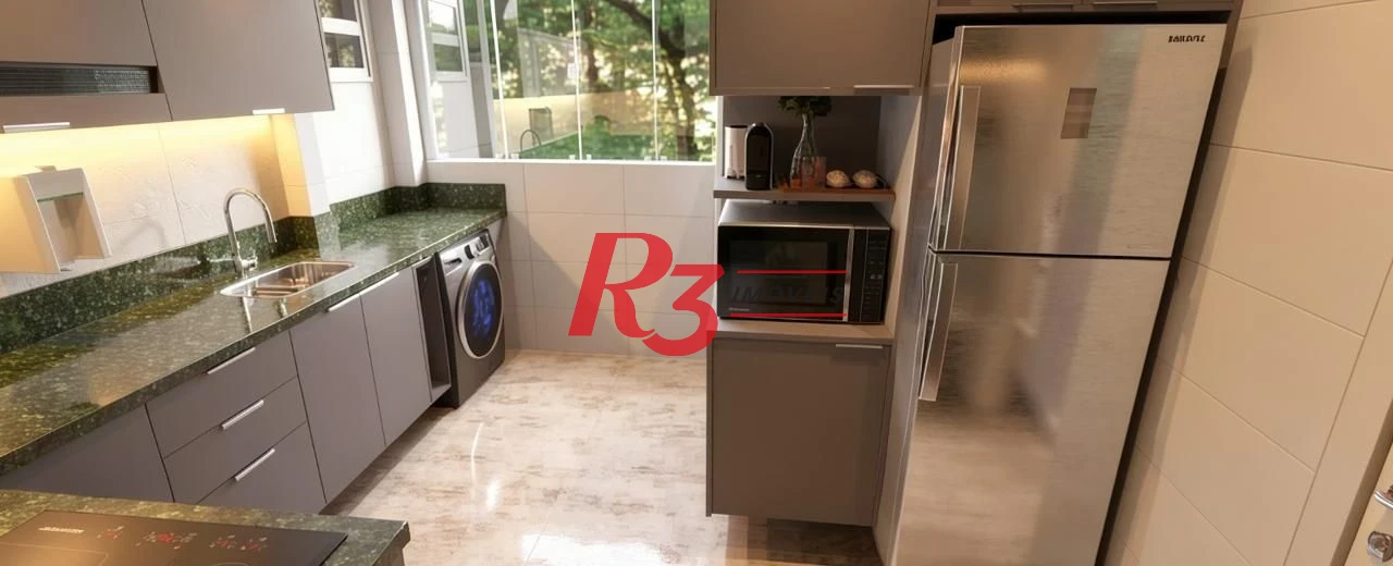 Apartamento com 2 dormitórios à venda, 66 m² por R$ 600.000,00 - Embaré - Santos/SP