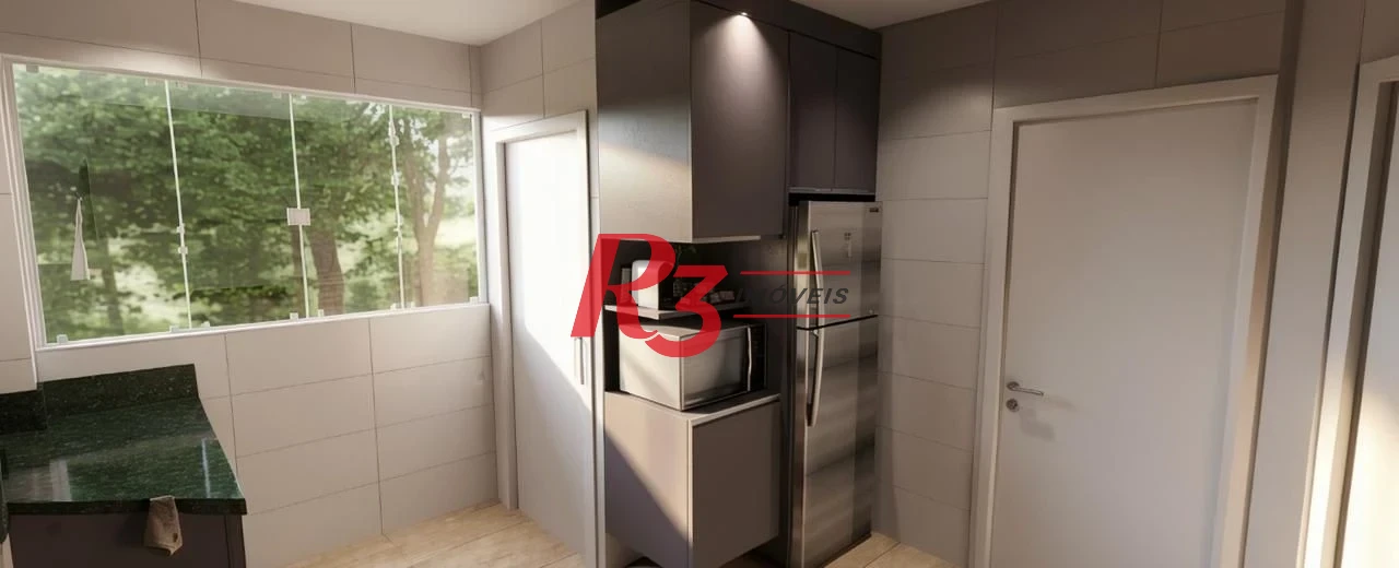 Apartamento com 2 dormitórios à venda, 66 m² por R$ 600.000,00 - Embaré - Santos/SP