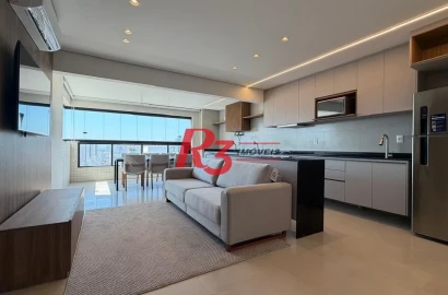 Apartamento com 2 dormitórios à venda, 70 m² por R$ 1.130.000,00 - José Menino - Santos/SP