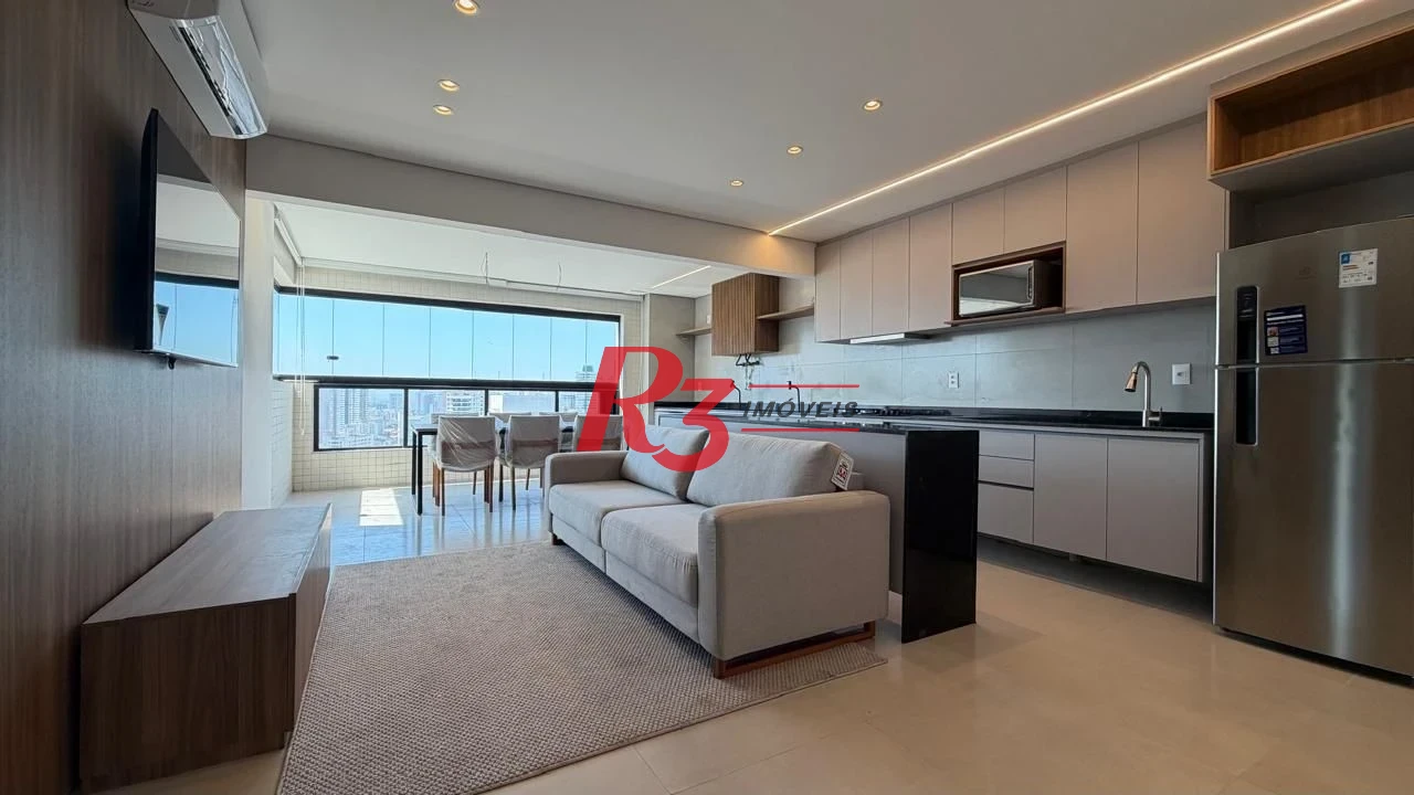 Apartamento com 2 dormitórios à venda, 70 m² por R$ 1.130.000,00 - José Menino - Santos/SP