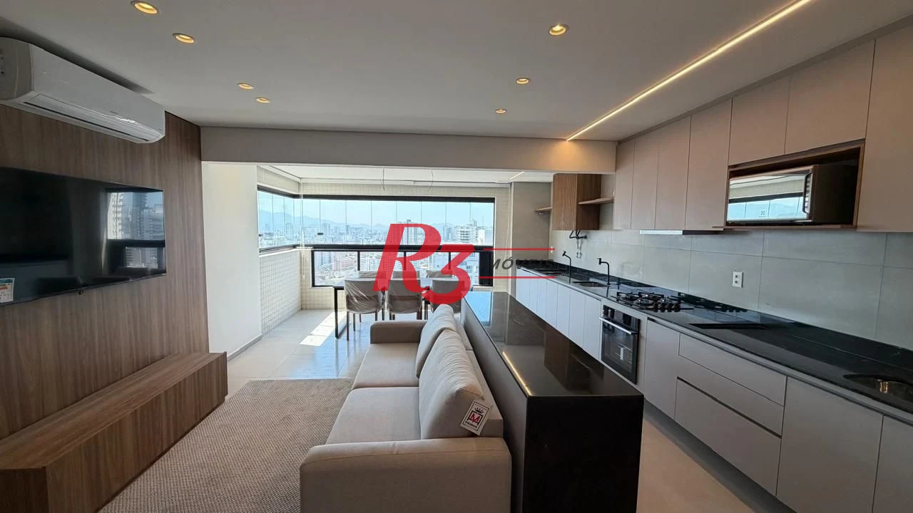 Apartamento com 2 dormitórios à venda, 70 m² por R$ 1.130.000,00 - José Menino - Santos/SP