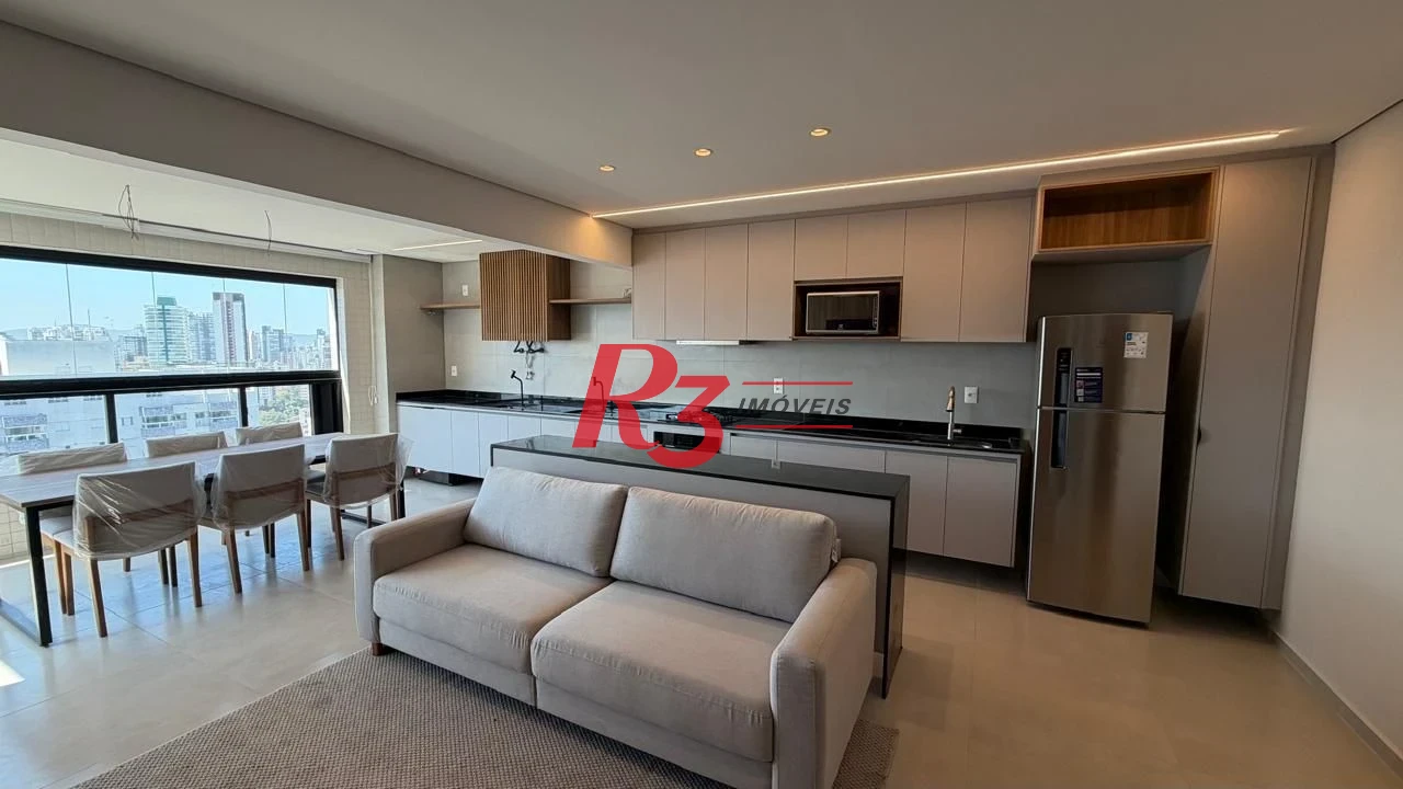 Apartamento com 2 dormitórios à venda, 70 m² por R$ 1.130.000,00 - José Menino - Santos/SP