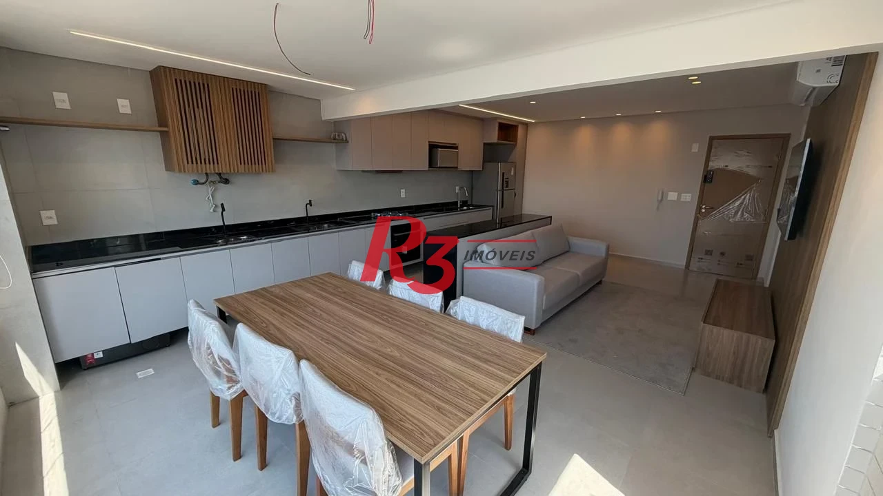 Apartamento com 2 dormitórios à venda, 70 m² por R$ 1.130.000,00 - José Menino - Santos/SP