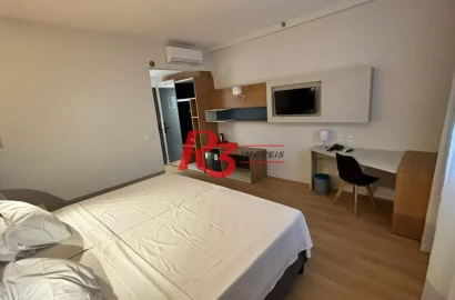 Flat com 1 dormitório à venda, 24 m² por R$ 456.120,00 - Gonzaga - Santos/SP