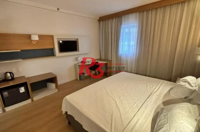 Flat com 1 dormitório à venda, 24 m² por R$ 456.120,00 - Gonzaga - Santos/SP