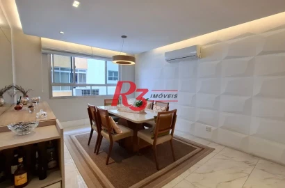 Apartamento com 3 dormitórios à venda, 140 m² por R$ 900.000,00 - Marapé - Santos/SP