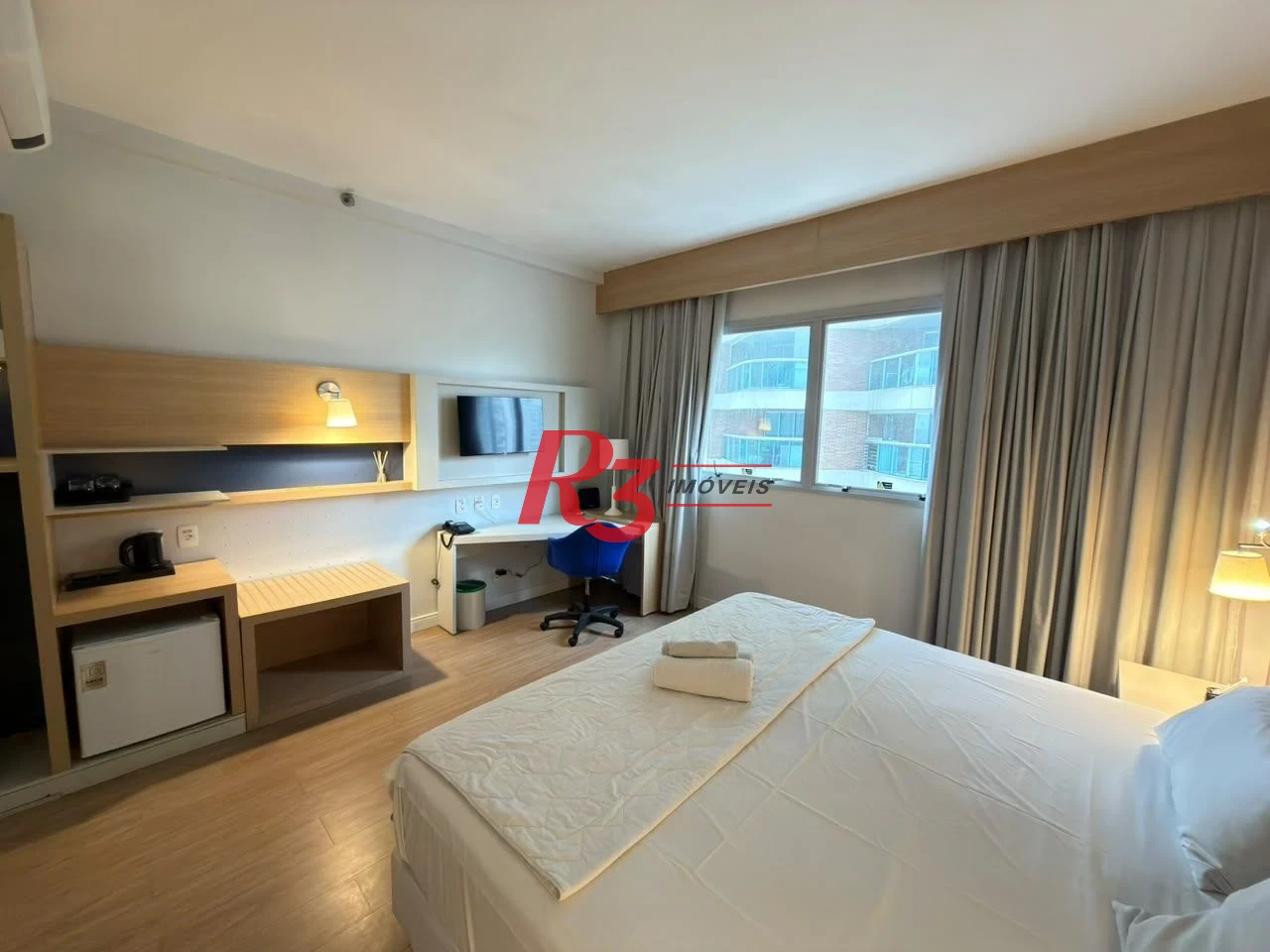Flat com 1 dormitório à venda, 25 m² por R$ 410.000,00 - Gonzaga - Santos/SP