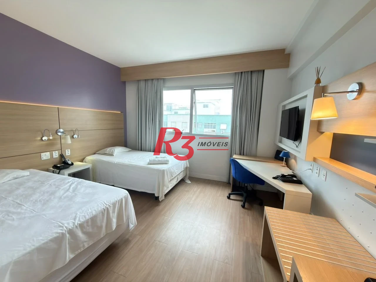 Flat com 1 dormitório à venda, 24 m² por R$ 410.000,00 - Gonzaga - Santos/SP