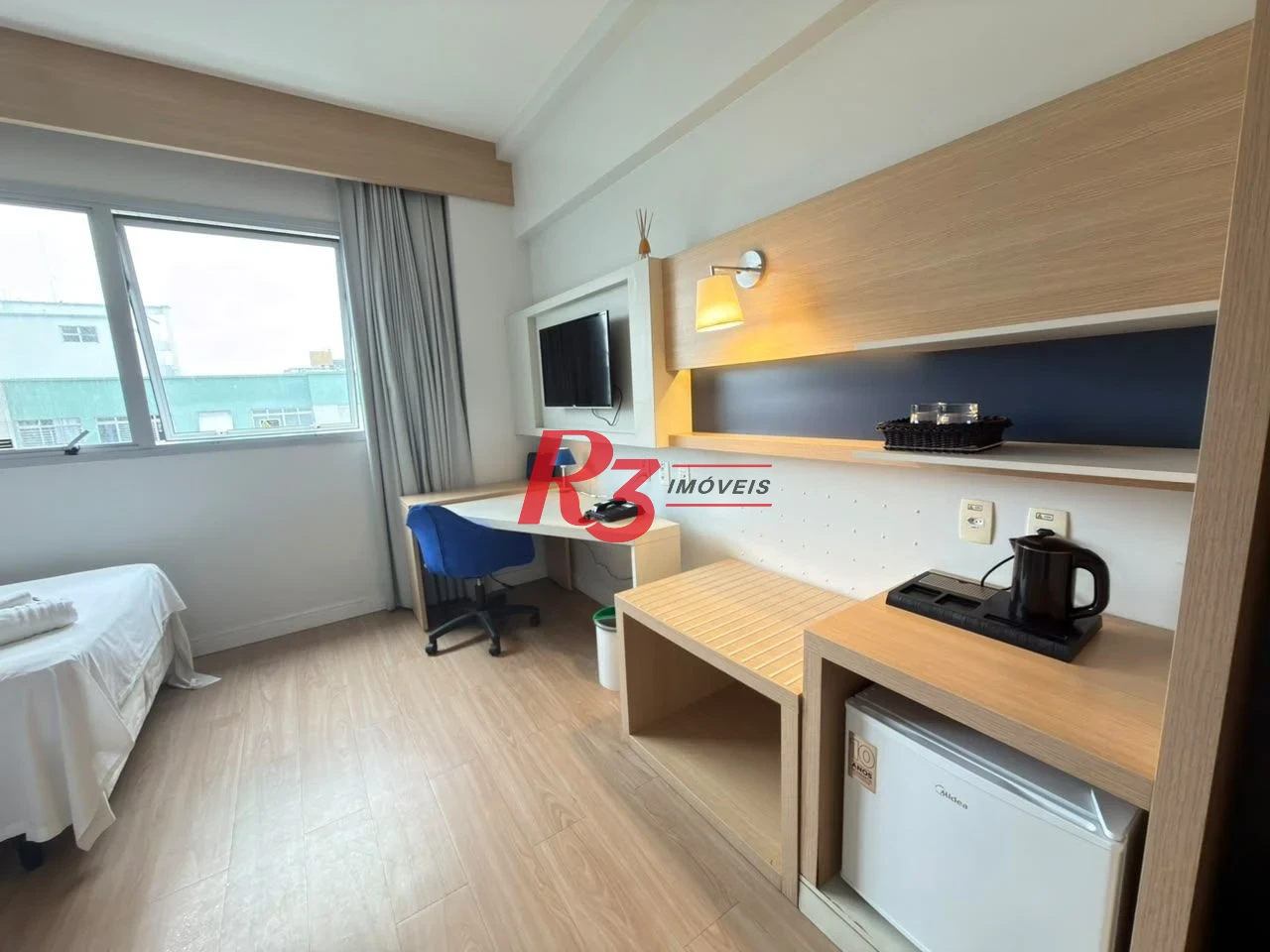 Flat com 1 dormitório à venda, 24 m² por R$ 410.000,00 - Gonzaga - Santos/SP