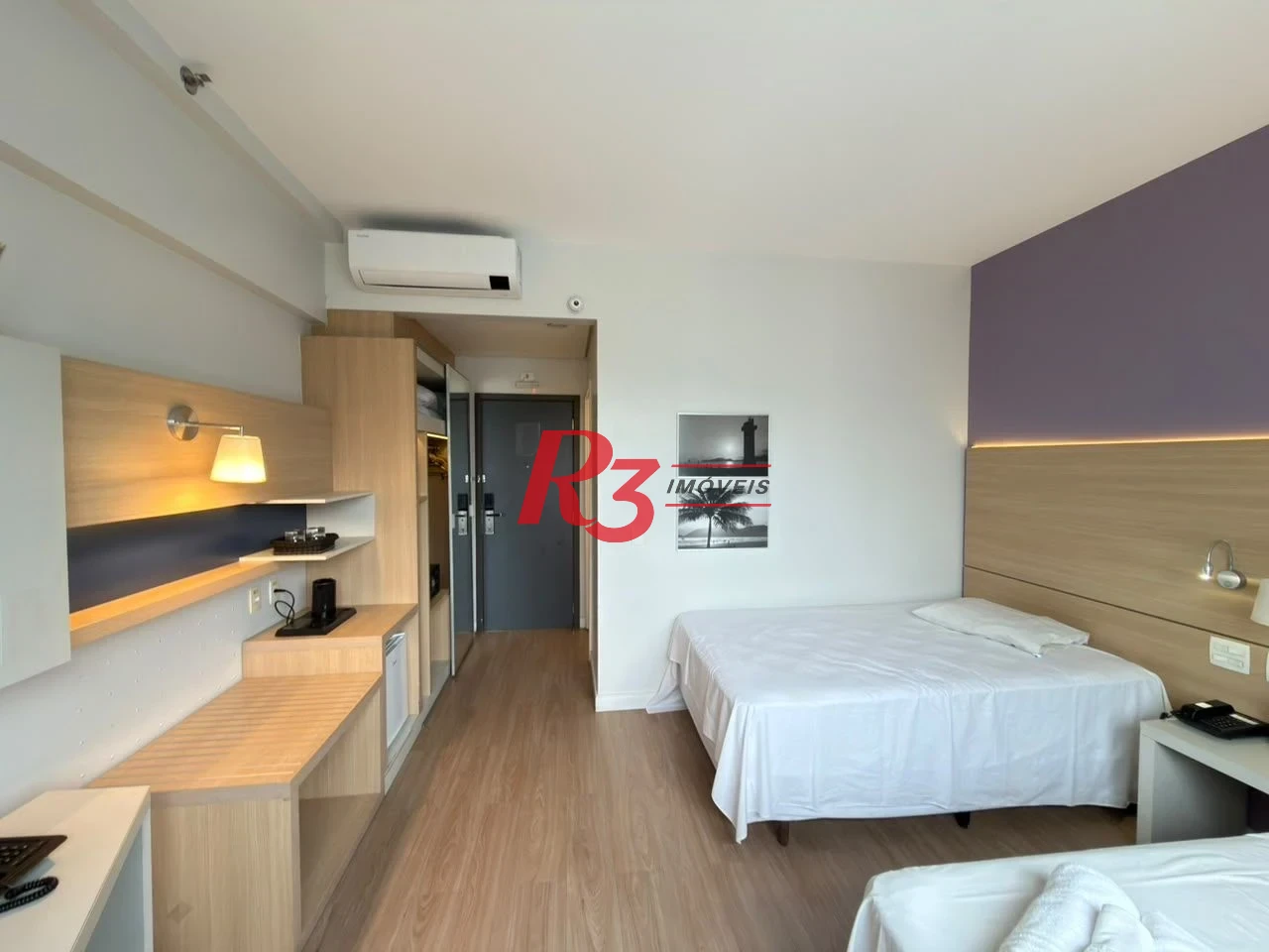 Flat com 1 dormitório à venda, 24 m² por R$ 410.000,00 - Gonzaga - Santos/SP