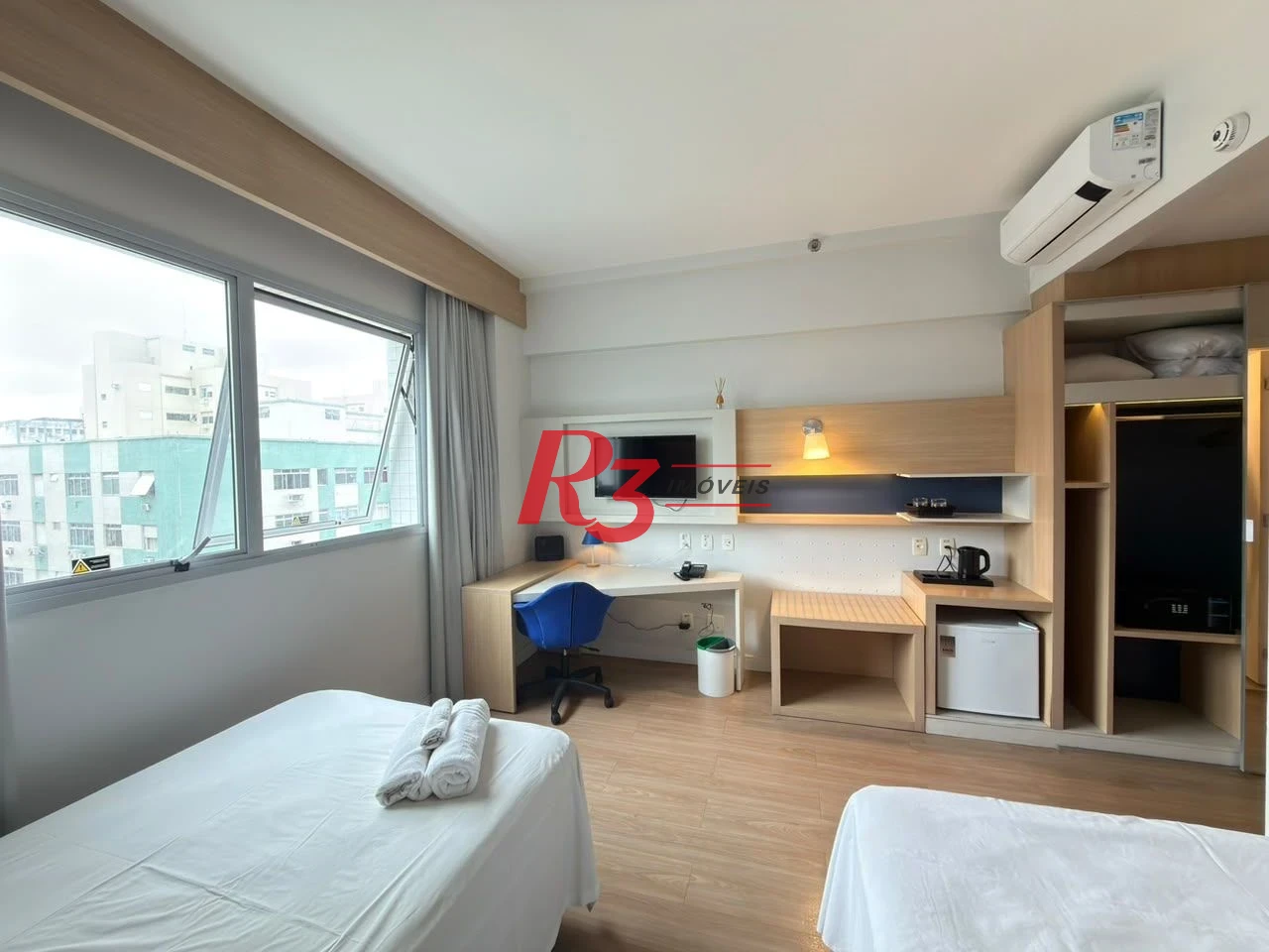 Flat com 1 dormitório à venda, 24 m² por R$ 410.000,00 - Gonzaga - Santos/SP