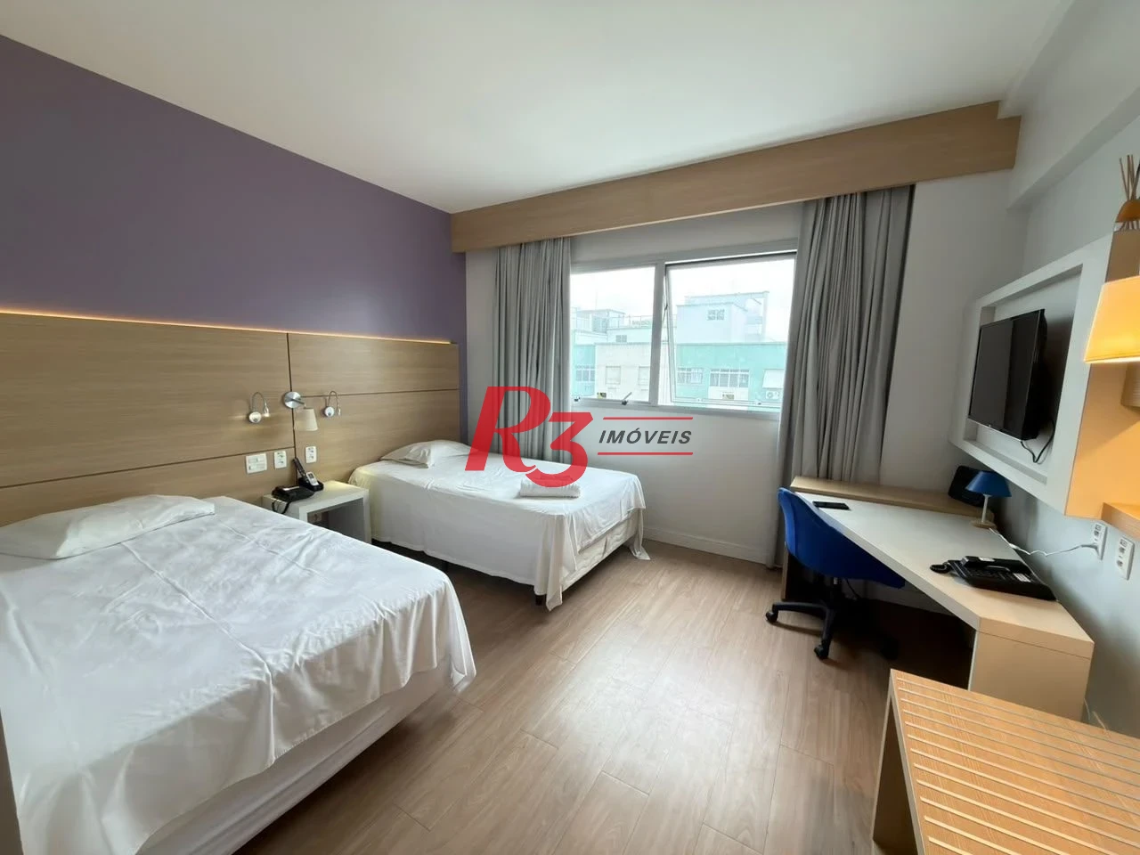 Flat com 1 dormitório à venda, 24 m² por R$ 410.000,00 - Gonzaga - Santos/SP