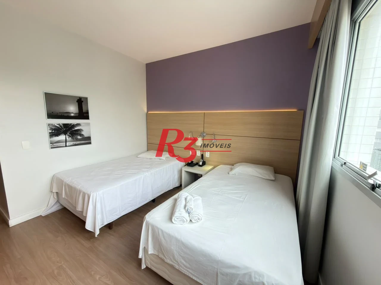 Flat com 1 dormitório à venda, 24 m² por R$ 410.000,00 - Gonzaga - Santos/SP