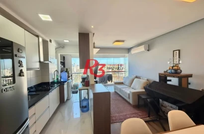 Apartamento com 1 dormitório à venda, 50 m² por R$ 450.000,00 - Vila Matias - Santos/SP
