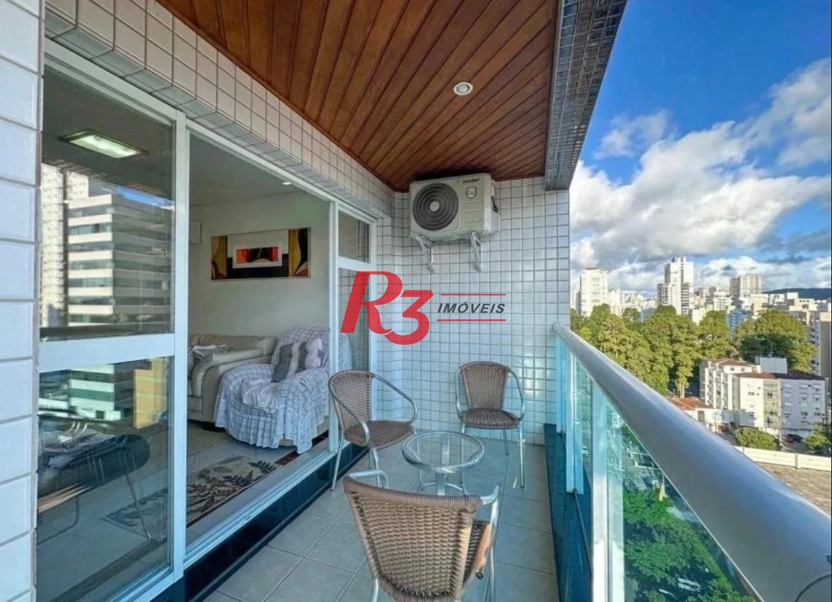 Apartamento com 3 dormitórios à venda, 120 m² por R$ 1.600.000,00 - Embaré - Santos/SP