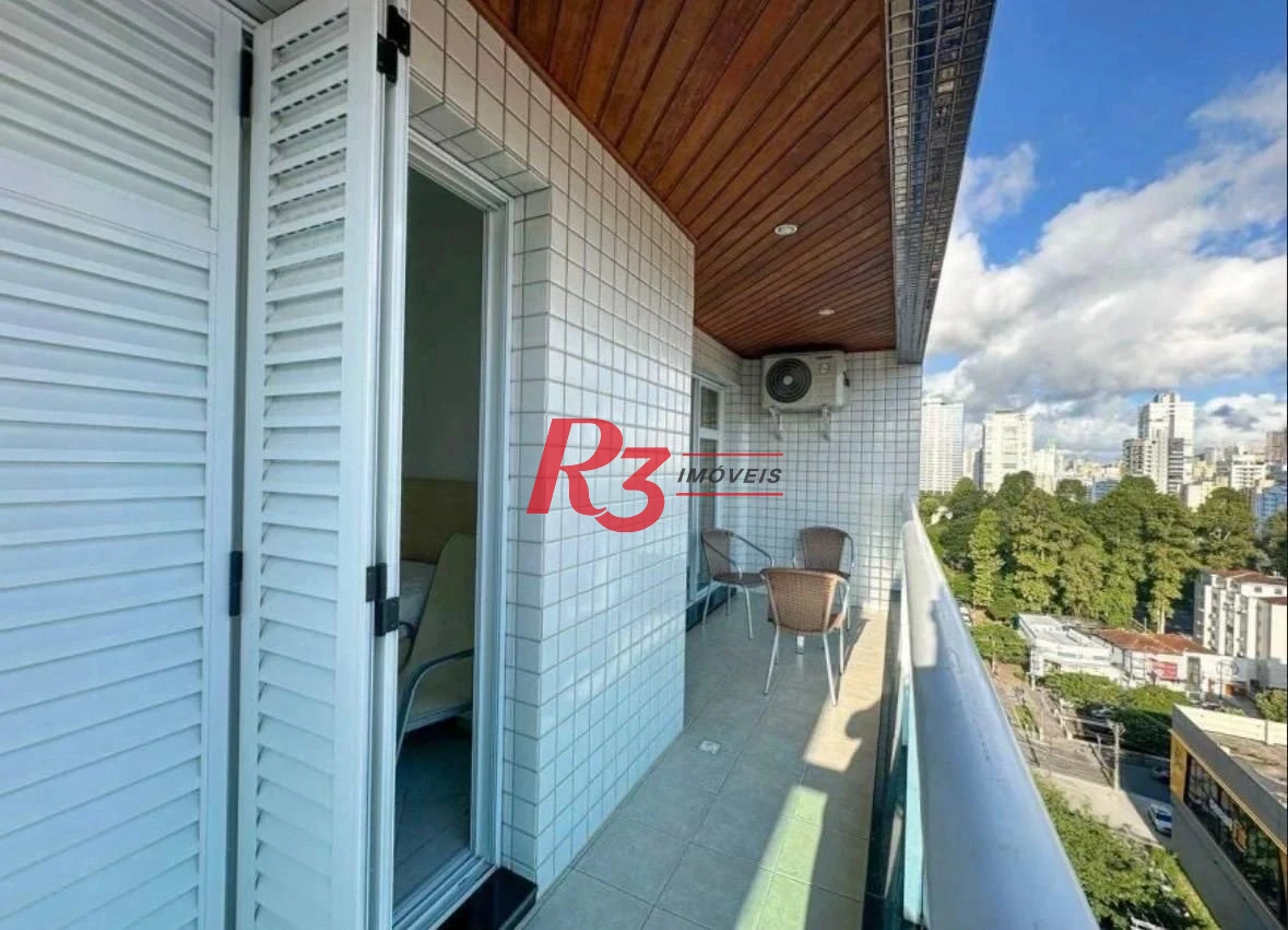 Apartamento com 3 dormitórios à venda, 120 m² por R$ 1.600.000,00 - Embaré - Santos/SP