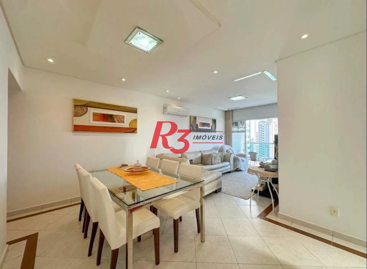 Apartamento com 3 dormitórios à venda, 120 m² por R$ 1.600.000,00 - Embaré - Santos/SP