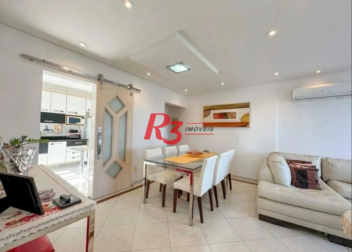 Apartamento com 3 dormitórios à venda, 120 m² por R$ 1.600.000,00 - Embaré - Santos/SP