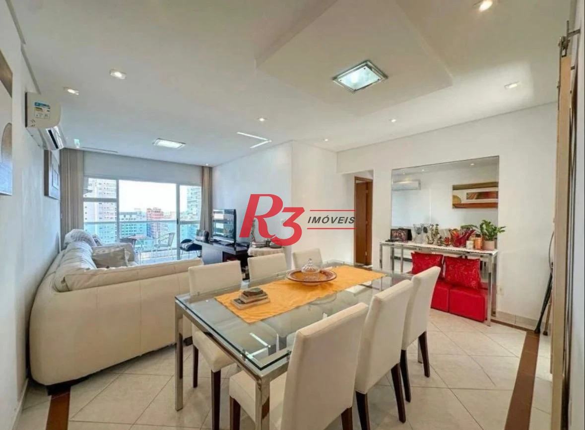 Apartamento com 3 dormitórios à venda, 120 m² por R$ 1.600.000,00 - Embaré - Santos/SP