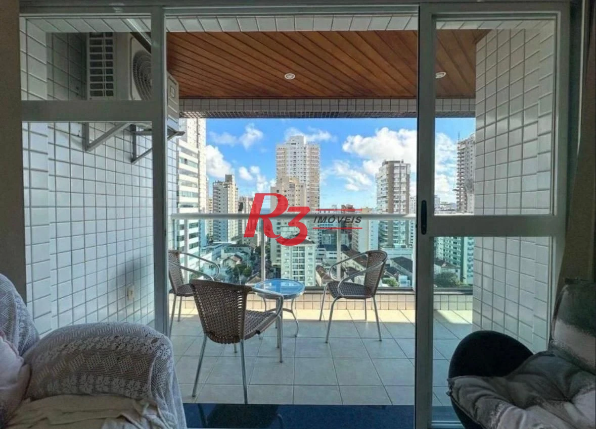 Apartamento com 3 dormitórios à venda, 120 m² por R$ 1.600.000,00 - Embaré - Santos/SP