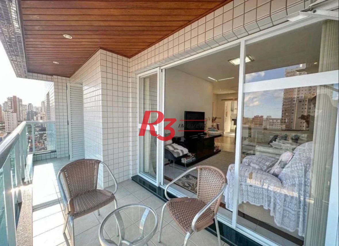 Apartamento com 3 dormitórios à venda, 120 m² por R$ 1.600.000,00 - Embaré - Santos/SP