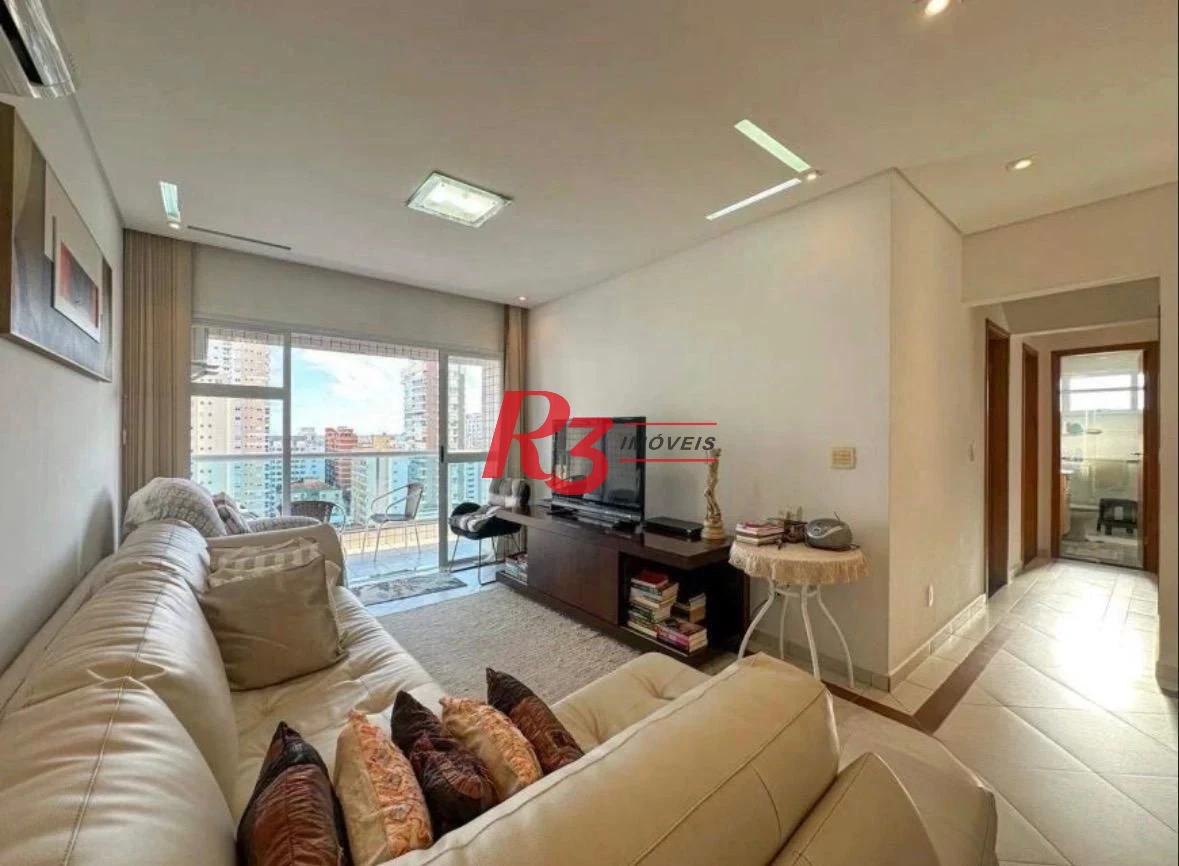 Apartamento com 3 dormitórios à venda, 120 m² por R$ 1.600.000,00 - Embaré - Santos/SP