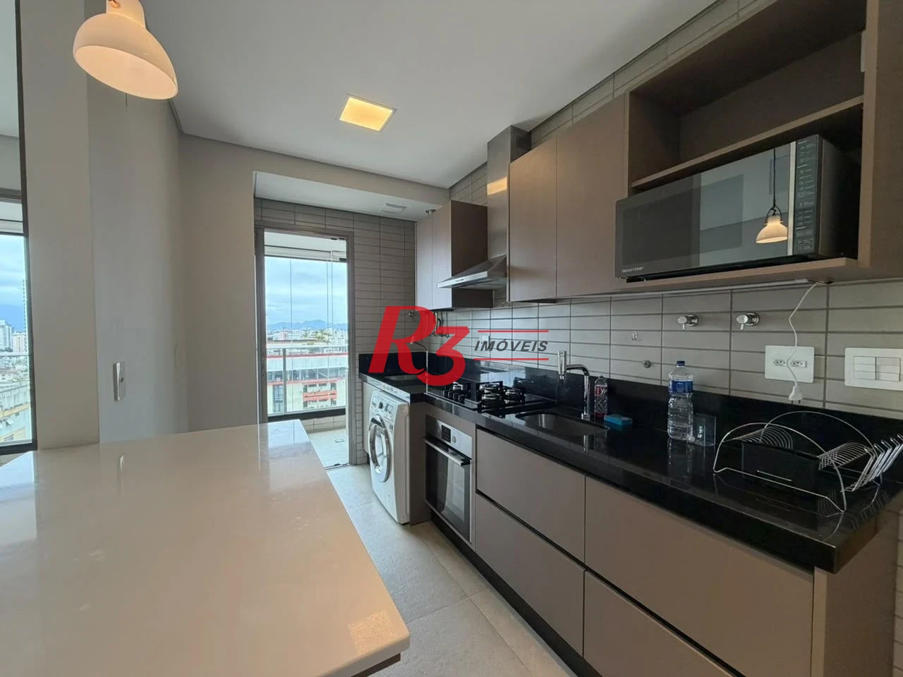 Apartamento com 1 dormitório à venda, 63 m² por R$ 840.000,00 - Aparecida - Santos/SP