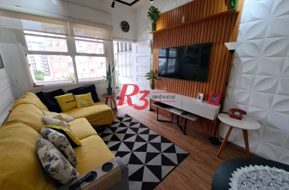 Apartamento com 2 dormitórios à venda, 95 m² por R$ 580.000,00 - Gonzaga - Santos/SP