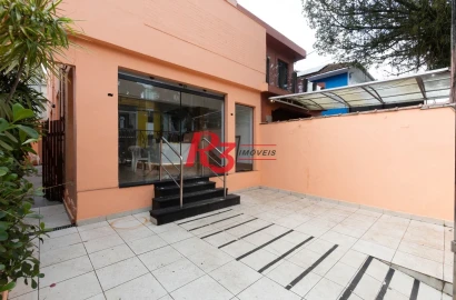 Sobrado para alugar, 173 m² por R$ 8.989,22/mês - Boqueirão - Santos/SP