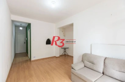 Apartamento com 2 dormitórios para alugar, 75 m² por R$ 4.000,00/mês - Gonzaga - Santos/SP