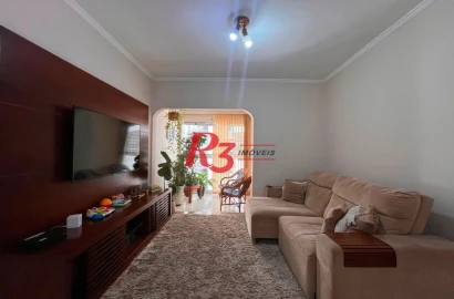 Apartamento com 3 dormitórios para alugar, 120 m² por R$ 7.500,00/mês - Aparecida - Santos/SP