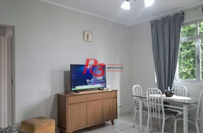 Apartamento com 2 dormitórios à venda, 94 m² por R$ 475.000,00 - Embaré - Santos/SP