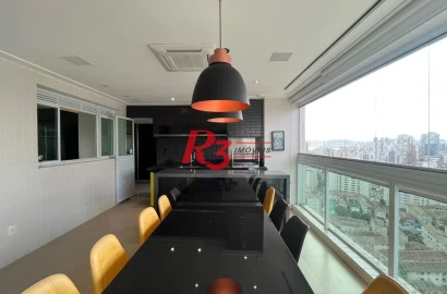 Apartamento com 3 dormitórios para alugar, 155 m² por R$ 20.000,00/mês - Ponta da Praia - Santos/SP